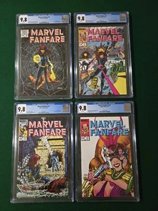 Marvel Fanfare #10-13 Lot Of 4 CGC 9.8 10,11,12,13 Art Adams Perez Black Widow - Picture 1 of 10