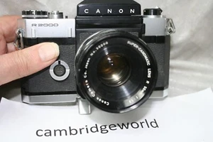 CANONFLEX R2000 R 2000 KAMERA mit 50 mm F1,8 CANONMATISCHEM OBJEKTIV & SCHNELLWIND - Bild 1 von 2
