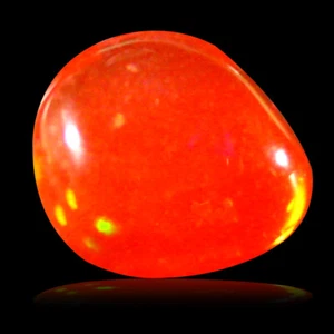 0.70 ct Tremendous AAA Fancy Cabochon Shape (8 x 7 mm) Red Red Fire Opal Stone - Picture 1 of 1