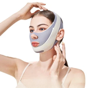V-line Face Chin Cheek Lift Up Slimming Slim Mask Anti Wrinkle Belt Strap Band - Picture 1 of 12