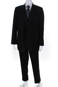 Petrocelli HF Men's Blazer Pants Two Piece Set Black Size 34 44