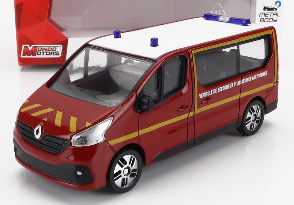 Miniatura Renault Trafic Genieri Pompieri VSAV 1/43 mondo motori