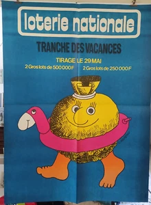 affiches loterie Nationale - tranche des vacances - 29 Mai - grand format - Picture 1 of 1