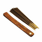 Incense Holder Ash Catcher Wooden Stick Random With 20 Scented Incense Sticks