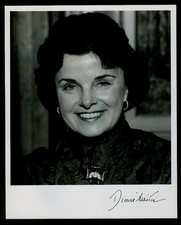 Sen. Dianne Feinstein of CA - 8"x10" AUTOGRAPHED Glossy Photo - Black finepoint