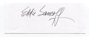 Ed Samcoff Signed Cut Index Card Autographed Baseball Signature 1951 Athletics - Picture 1 of 2