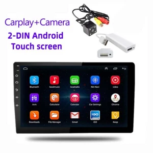 10" 2 Din Android Radio Coche Estéreo Pantalla táctil Carplay BT/USB/FM GPS Wifi - Imagen 1 de 12