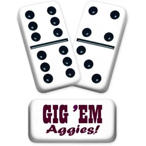 University Series Texas A&M GIG EM ( Professional Dominoes) - Picture 1 of 1