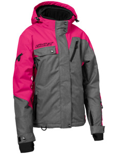 Castle X Women's Powder Jacket Heather/Rose Snowmobile Jacket Medium-XL