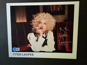 Cyndi Lauper Rare signed autographed classic Rock HOF 8x10 photo Beckett BAS coa - Picture 1 of 1