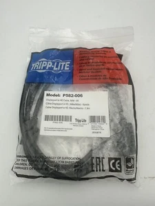 Tripp Lite Model P580-006 Display Port male to male Cable 6 Ft. New - Picture 1 of 1