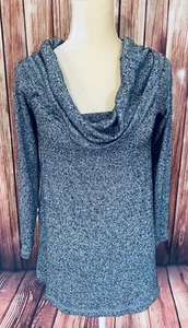 Suéter Pequeño Para Mujer Eri Ali Anthropologie Gris Ligero Tejido Capucha Cuello Suave - Imagen 1 de 11