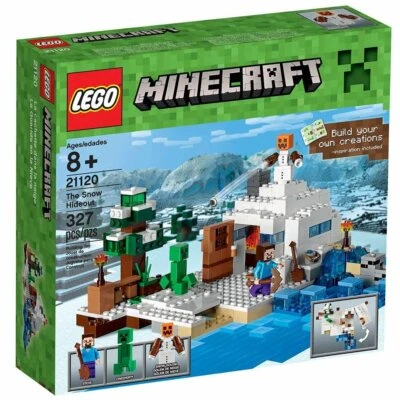 LEGO Minecraft 21120 Minifig-scale The Snow Hideout Blocky Snow Golem IGLOO NIB - Image 1 of 4