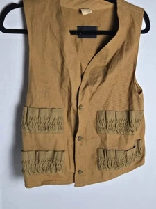 VTG Redhead Tan Canvas Bird Duck Hunting Vest Size Small Made In The Usa - Picture 1 of 4