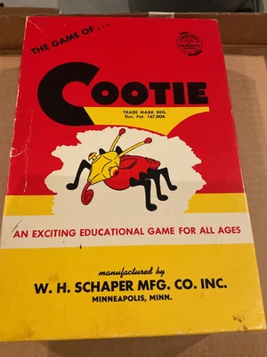 The Game of Cootie 1949 Vintage In Original Box with Di, pre-patent! - Image 1 of 2