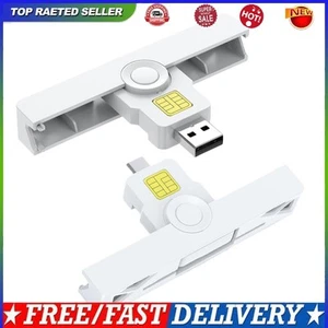 Portable Smart Card Readers USB2.0 Type-C USB Card Reader for SIM Chip ID Card - Afbeelding 1 van 14