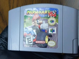 Mario Kart 64 (Nintendo 64, 1997) N64 Authentic Rare Tested Mint Label Perfect - Picture 1 of 2