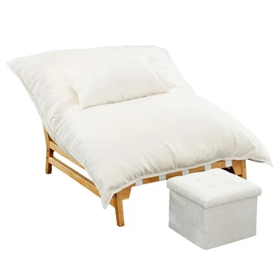 Chaise Lounge 49.4" Ancho Gran Tamaño, Cómodo Reclinable para Leer y Relajarse. Foto 1 de 4