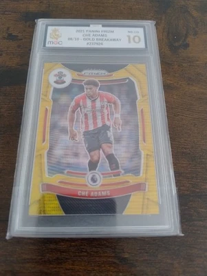 2021 Panini Prizm Gold Breakaway /10 Che Adams Southampton MGC Graded 10 - Image 1 of 2