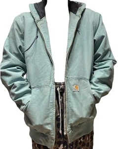 Carhartt WJ130 454 Active Jacket Women’s Small Coastline Blue Green Quilt Lined - Picture 1 of 21