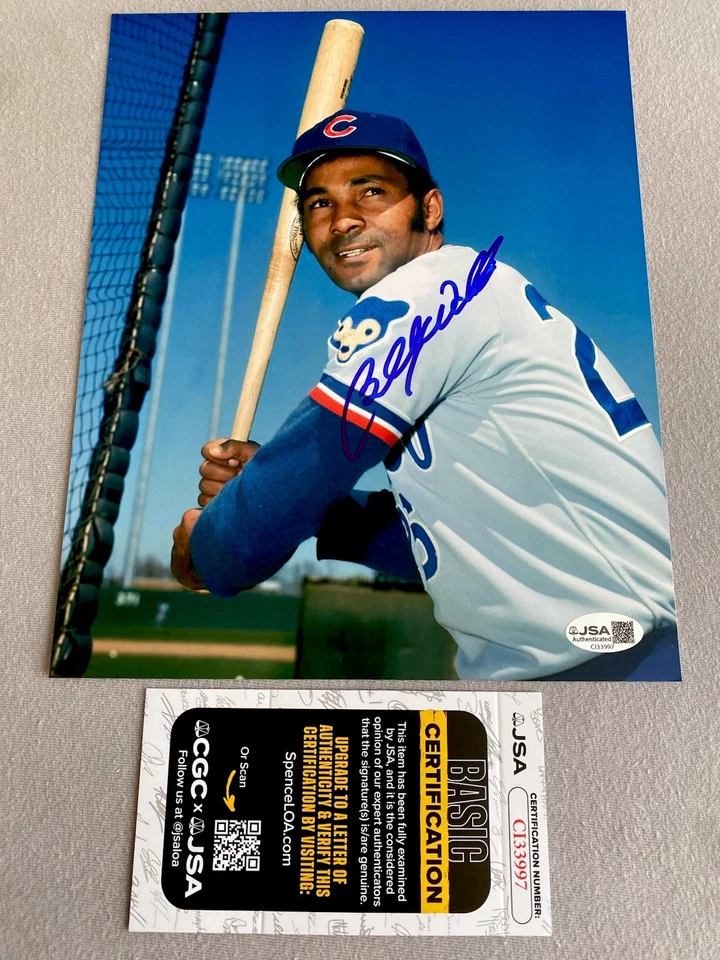 CHICAGO CUBS- BILLY WILLIAMS AUTOGRAPH 8x10 PORTRAIT PHOTO JSA CI33997 - Image 1 of 1