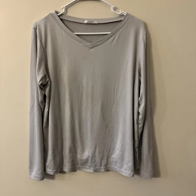 Top de mujer Ekouaer gris claro manga larga M Foto 1 de 3