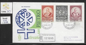 VPH_143. VATICAN. FDC Venetia w. 1969 CENT. ST PETER'S CIRCLE set. Scott 476-478 - Picture 1 of 1