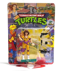Teenage Mutant Ninja Turtles TMNT Action Figure APRIL O'Neil MOC 1993 5th ANN - Picture 1 of 2