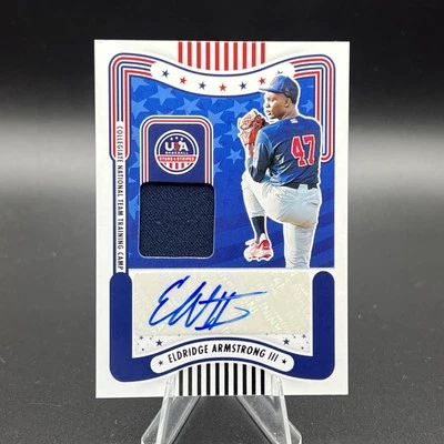 2024 Eldridge Armstrong III Panini USA Stars And Stripes AUTO Patch Rookie - Image 1 of 2