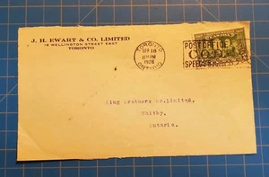 Canada 1928 Cover, Front Of Cover, Interesting Cancel - Picture 1 of 2