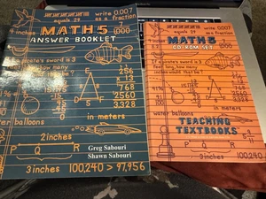 Teaching Textbooks Math 5 Answer Booklet and CDS - Foto 1 di 1