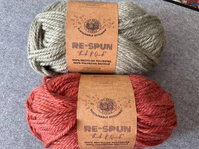 Lion Brand Re-Spun (2) Bulky chunky 6+ Fall Colors Yarn - Image 1 of 4