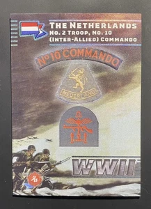 2025 HA Segunda Guerra Mundial Segunda Guerra Mundial Unidad Insignia Países Bajos No.2 Tropa, No.10 Comando - Imagen 1 de 2