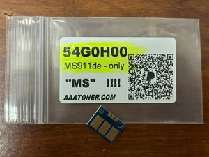 54G0H00 Toner Chip for Lexmark MS911, MS911de (Mono) " MS " Refill - Picture 1 of 2