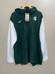 Nike Michigan State Spartans Team Issue On-Field Jacket Mens 3XL DN7130-397 NEW - Picture 1 of 8