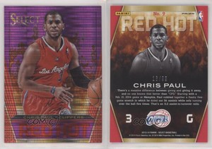 2013-14 Panini Select Red Hot Purple Prizm /99 Chris Paul #9