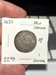 1933 New Zealand 1 Shilling - Picture 1 of 2