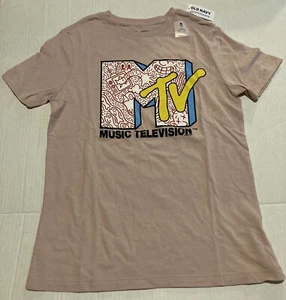 NWT Old Navy M TV Music Television t-shirt M 8 short sleeve - Picture 1 of 3