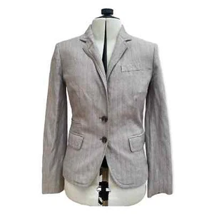 J. Crew Rayon Gray Schoolboy Blazer 0P - Picture 1 of 8