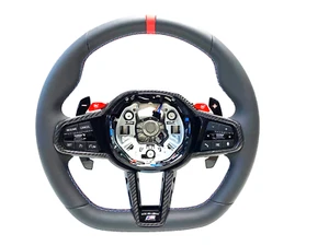 BMW M2 M3 M4 G82 CS G20 G26 G22 F40 G80 G29 M Volante CARBONIO CON RISCALDAMENTO - Picture 1 of 9