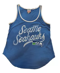 Seattle Seahawks Retro Logo Tank Top Junk Food Vintage Style Racer back Medium - Picture 1 of 4
