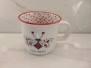 Sheffield Home Valentine's Day "BEE MINE" Hearts Ceramic Mug BRAND NEW MINT - Picture 1 of 5