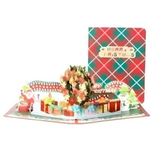 NEW! Merry Christmas Gift 3D Pop Up Holiday Greeting Card Christmas FAST SHIP! - Picture 1 of 1