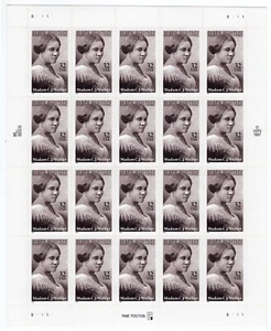US 1998 SC 3181 32c Black Heritage Madam C.J. Walker - Sheet of 20 MNH - Picture 1 of 2