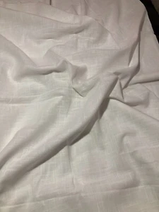 By The Yard 100% Linen White Fabric 60" Wide Soft Running Craft Heavy Fabric - Picture 1 of 5