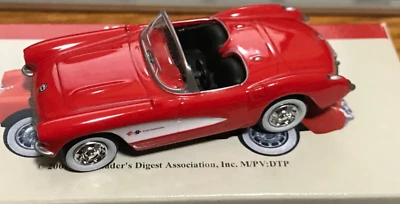 1957 Corvette Chevrolet Model Die Cast Car Red White 2001 Reader's Digest GM NIB - Image 1 of 4