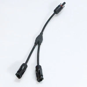 1 female to 2 male Branch Y adapter 4mm MC Solar panel splitter PV cable 1F2M - Picture 1 of 1