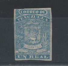 FRANCOBOLLI - 1859/60 VENEZUELA r.1 BLU MLH E/5061