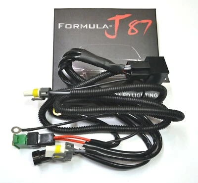 Relay Wire Harness 30A 9006 HB4 Head Light Low Beam Connector Ceramic Socket Fit - Image 1 of 4