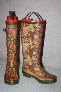 KICKERS Bottes de pluie Caoutchouc imprimé T 36 TBE - Imagen 1 de 9
